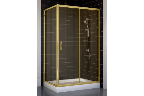 Душевой уголок Vegas Glass ZP+ZPV 110*70 09 05 стекло бронза, 110x70, прямоугольный, двери раздвижные