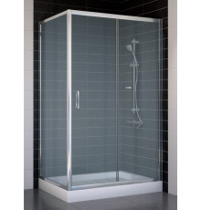 Душевой уголок Vegas Glass ZP+ZPV 110*70 08 10 стекло сатин, 110x70, прямоугольный, двери раздвижные