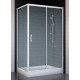 Душевой уголок Vegas Glass ZP+ZPV 110*70 01 02 стекло шиншилла, 110x70, прямоугольный, двери раздвижные