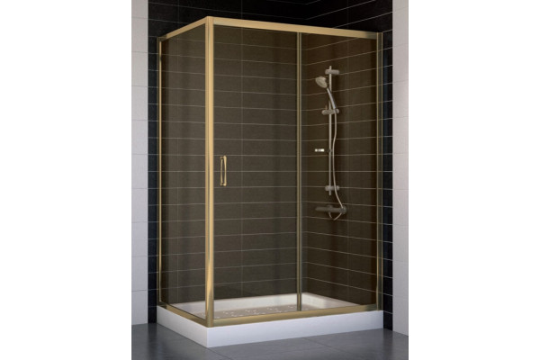 Душевой уголок Vegas Glass ZP+ZPV 120*70 05 05 стекло бронза, 120x70, прямоугольный, двери раздвижные