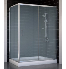 Душевой уголок Vegas Glass ZP+ZPV 140*70 08 10 стекло сатин, 140x70, прямоугольный, двери раздвижные