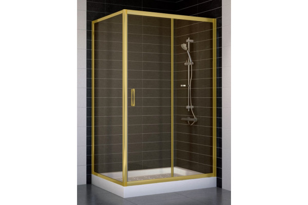 Душевой уголок Vegas Glass ZP+ZPV 110*80 09 05 стекло бронза, 110x80, прямоугольный, двери раздвижные