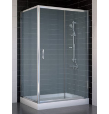Душевой уголок Vegas Glass ZP+ZPV 110*80 08 10 стекло сатин, 110x80, прямоугольный, двери раздвижные