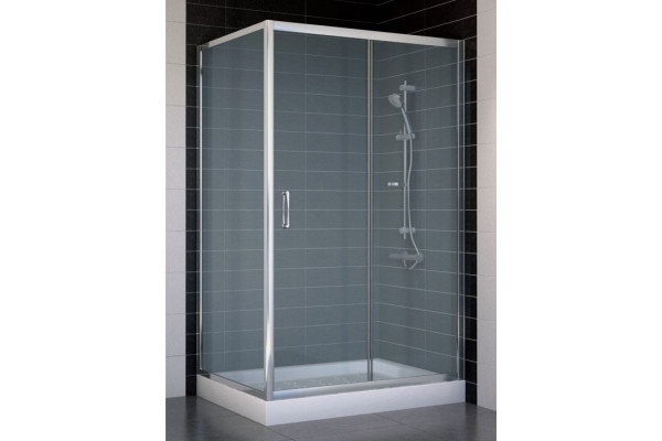 Душевой уголок Vegas Glass ZP+ZPV 110*80 08 10 стекло сатин, 110x80, прямоугольный, двери раздвижные