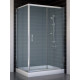 Душевой уголок Vegas Glass ZP+ZPV 110*80 08 10 стекло сатин, 110x80, прямоугольный, двери раздвижные