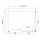 Душевой уголок Vegas Glass ZP+ZPV 120*80 05 10 стекло сатин, 120x80, прямоугольный, двери раздвижные