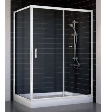 Душевой уголок Vegas Glass ZP+ZPV 140*80 01 01 стекло прозрачное, 140x80, прямоугольный, двери раздвижные