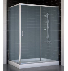 Душевой уголок Vegas Glass ZP+ZPV 140*80 08 10 стекло сатин, 140x80, прямоугольный, двери раздвижные