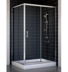 Душевой уголок Vegas Glass ZP+ZPV 110*90 08 01 стекло прозрачное, 110x90, прямоугольный, двери раздвижные