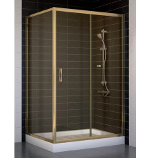 Душевой уголок Vegas Glass ZP+ZPV 110*90 05 05 стекло бронза, 110x90, прямоугольный, двери раздвижные