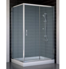 Душевой уголок Vegas Glass ZP+ZPV 110*90 08 10 стекло сатин, 110x90, прямоугольный, двери раздвижные