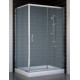 Душевой уголок Vegas Glass ZP+ZPV 110*90 08 10 стекло сатин, 110x90, прямоугольный, двери раздвижные