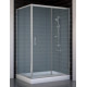 Душевой уголок Vegas Glass ZP+ZPV 110*90 07 10 стекло сатин, 110x90, прямоугольный, двери раздвижные