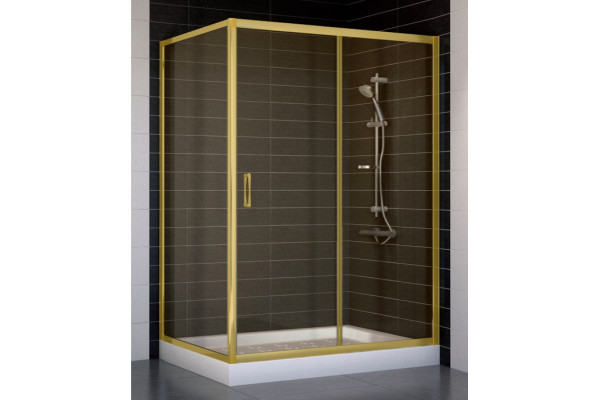 Душевой уголок Vegas Glass ZP+ZPV 130*90 09 05 стекло бронза, 130x90, прямоугольный, двери раздвижные