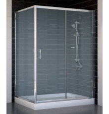 Душевой уголок Vegas Glass ZP+ZPV 130*90 08 10 стекло сатин, 130x90, прямоугольный, двери раздвижные