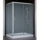 Душевой уголок Vegas Glass ZP+ZPV 130*90 08 10 стекло сатин, 130x90, прямоугольный, двери раздвижные
