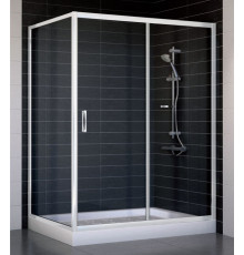 Душевой уголок Vegas Glass ZP+ZPV 140*90 01 01 стекло прозрачное, 140x90, прямоугольный, двери раздвижные
