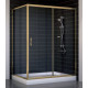 Душевой уголок Vegas Glass ZP+ZPV 140*90 05 01 стекло прозрачное, 140x90, прямоугольный, двери раздвижные