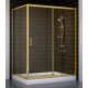 Душевой уголок Vegas Glass ZP+ZPV 140*90 09 05 стекло бронза, 140x90, прямоугольный, двери раздвижные