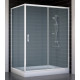 Душевой уголок Vegas Glass ZP+ZPV 140*90 01 10 стекло сатин, 140x90, прямоугольный, двери раздвижные