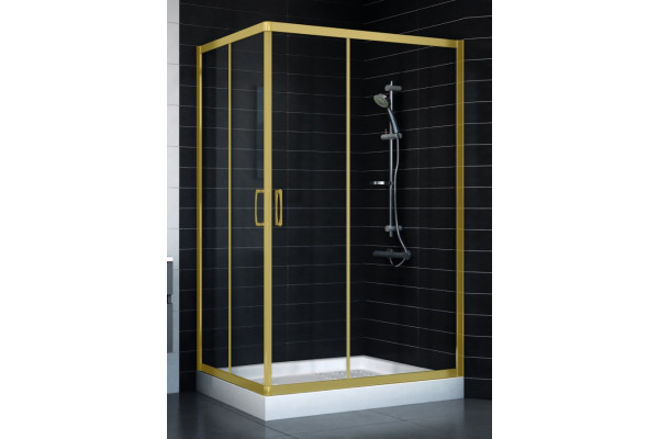 Душевой уголок Vegas Glass ZA-F 80*120 09 01 стекло прозрачное, 80x120, прямоугольный, двери раздвижные
