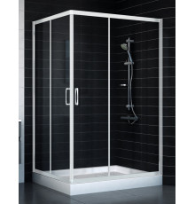 Душевой уголок Vegas Glass ZA-F 0120*100 01 01 стекло прозрачное, 100x120, прямоугольный, двери раздвижные