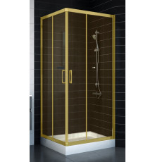 Душевой уголок Vegas Glass ZA 0080 09 05 стекло бронза, 80x80, квадратный, двери раздвижные