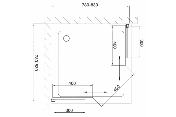 Душевой уголок Vegas Glass ZA 0080 09 05 стекло бронза, 80x80, квадратный, двери раздвижные