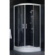 Душевой уголок Vegas Glass ZS 0100 01 01 стекло прозрачное, 100, четверть круга, двери раздвижные