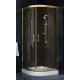 Душевой уголок Vegas Glass ZS-F 80*90 05 05 стекло бронза, 80х90, четверть круга, двери раздвижные