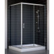 Душевой уголок Vegas Glass ZP+ZPV 120*100 08 01 стекло прозрачное, 120x100, прямоугольный, двери раздвижные