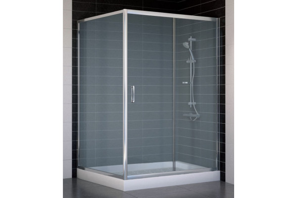 Душевой уголок Vegas Glass ZP+ZPV 130*100 08 10 стекло сатин, 130x100, прямоугольный, двери раздвижные