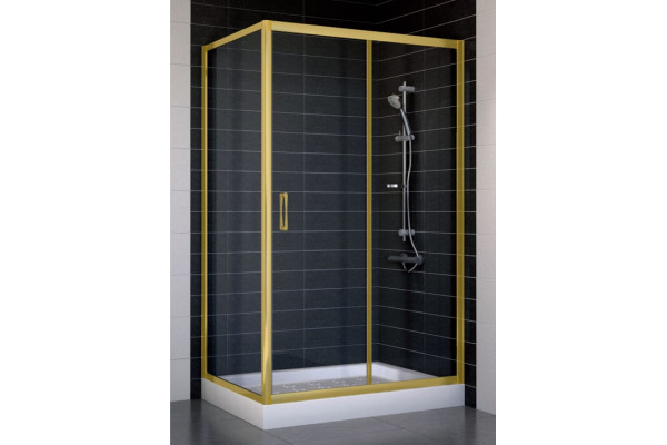 Душевой уголок Vegas Glass ZP+ZPV 110*70 09 01 стекло прозрачное, 110x70, прямоугольный, двери раздвижные