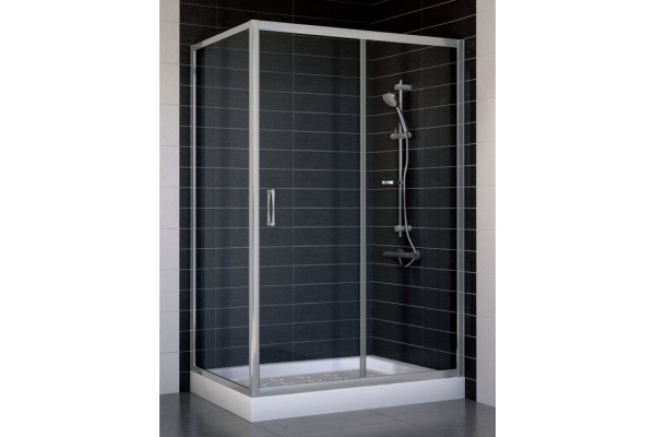 Душевой уголок Vegas Glass ZP+ZPV 120*70 07 01 стекло прозрачное, 120x70, прямоугольный, двери раздвижные