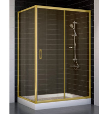 Душевой уголок Vegas Glass ZP+ZPV 120*80 09 05 стекло бронза, 120x80, прямоугольный, двери раздвижные