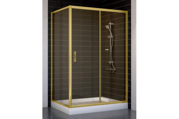 Душевой уголок Vegas Glass ZP+ZPV 120*80 09 05 стекло бронза, 120x80, прямоугольный, двери раздвижные