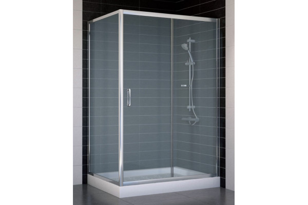 Душевой уголок Vegas Glass ZP+ZPV 120*80 08 10 стекло сатин, 120x80, прямоугольный, двери раздвижные