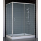 Душевой уголок Vegas Glass ZP+ZPV 140*80 07 10 стекло сатин, 140x80, прямоугольный, двери раздвижные