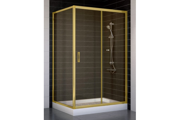 Душевой уголок Vegas Glass ZP+ZPV 110*90 09 05 стекло бронза, 110x90, прямоугольный, двери раздвижные