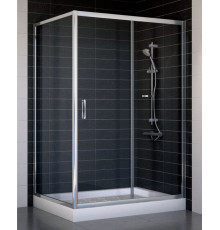 Душевой уголок Vegas Glass ZP+ZPV 120*90 08 01 стекло прозрачное, 120x90, прямоугольный, двери раздвижные