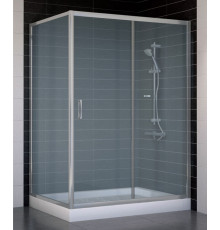 Душевой уголок Vegas Glass ZP+ZPV 130*90 07 10 стекло сатин, 130x90, прямоугольный, двери раздвижные