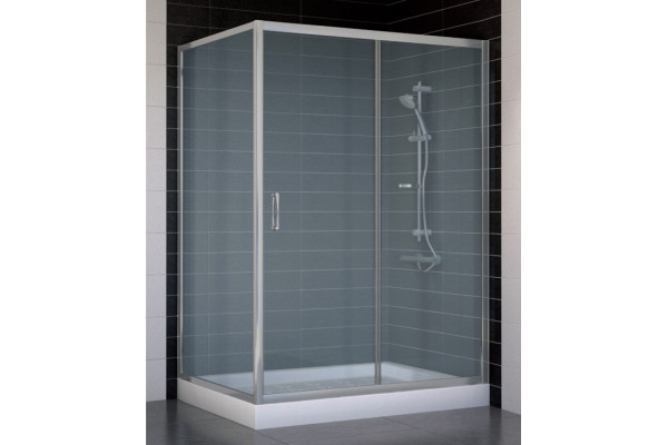 Душевой уголок Vegas Glass ZP+ZPV 130*90 07 10 стекло сатин, 130x90, прямоугольный, двери раздвижные
