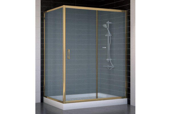 Душевой уголок Vegas Glass ZP+ZPV 140*90 05 10 стекло сатин, 140x90, прямоугольный, двери раздвижные