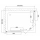 Душевой уголок Vegas Glass ZA-F 80*90 09 10 стекло сатин, 80x90, прямоугольный, двери раздвижные