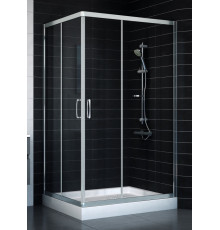 Душевой уголок Vegas Glass ZA-F 90*110 08 01 стекло прозрачное, 90x110, прямоугольный, двери раздвижные