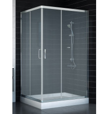 Душевой уголок Vegas Glass ZA-F 0110*100 08 10 стекло сатин, 100x110, прямоугольный, двери раздвижные