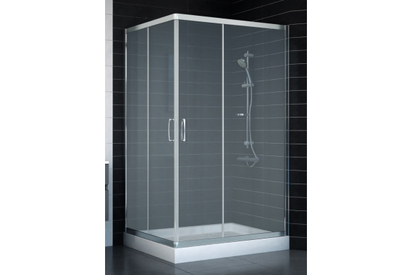 Душевой уголок Vegas Glass ZA-F 0110*100 08 10 стекло сатин, 100x110, прямоугольный, двери раздвижные
