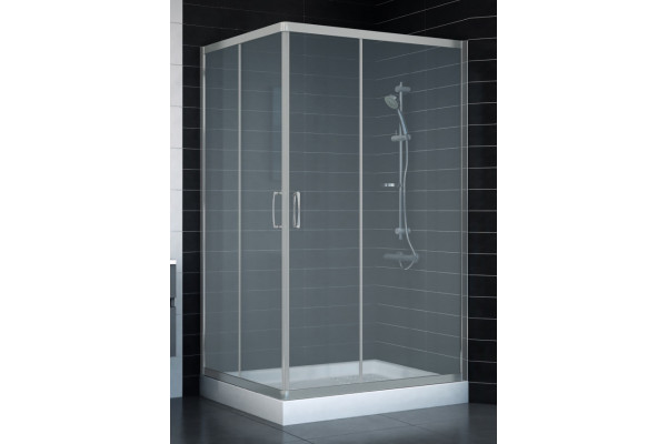 Душевой уголок Vegas Glass ZA-F 0110*100 07 10 стекло сатин, 100x110, прямоугольный, двери раздвижные