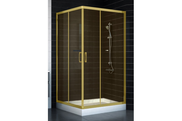 Душевой уголок Vegas Glass ZA 0110 09 05 стекло бронза, 110x110, квадратный, двери раздвижные