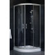 Душевой уголок Vegas Glass ZS 0100 07 01 стекло прозрачное, 100, четверть круга, двери раздвижные
